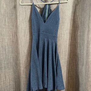 Windsor Navy Blue Backless Dress